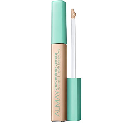 Almay Concealer, Acne Face Makeup with Salicylic Acid and Aloe, Face Makeup with Skincare Ingredients, Matte Finish, Oil Free,Hypoallergenic-Fragrance Free,Dermatologist Tested, 100 Light, 0.18 Oz