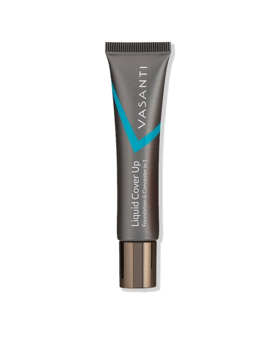 VASANTI Oil-Free Foundation & Concealer in 1 - Liquid Cover-Up (V3) - Full Matte Coverage Long Lasting Paraben-Free Vegan Friendly Makeup