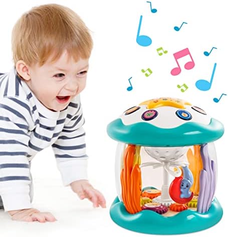 Baby Toys 6 to 12 Months - Terrestrial Creatures Musical Learning Infant Toys - Rotating Light Up Toys for Toddlers 6+ Months 1 2 3+ Years Old, Boys Girls Baby Toy for Climbing, Walking, Coaxing Sleep