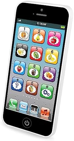 Wolmund Toy Learning Play Cell Phone with 8 Functions and Dazzling Lights Interactive Toy for Toddler Baby Kids Boys Girls