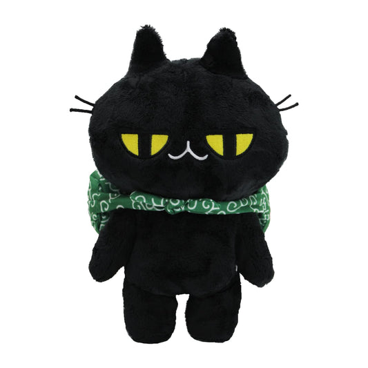 Allone Kuroneko's Jitome-Chan Standing Black Cat Plush Japanese Stuffed Toy Doll