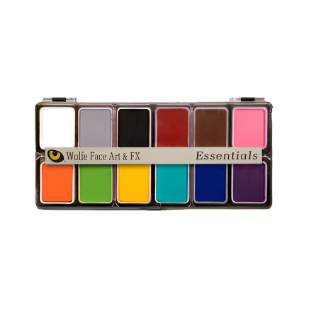Wolfe 12 Color Essential Hydrocolor Water Activated Palette