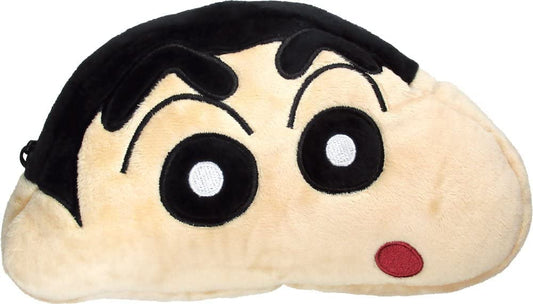 TS Factory Crayon Shin-Chan Plush Face Pen Pouch Shin-Chan H10.5 X W20.5 X D4Cm Ks-5540935Sn